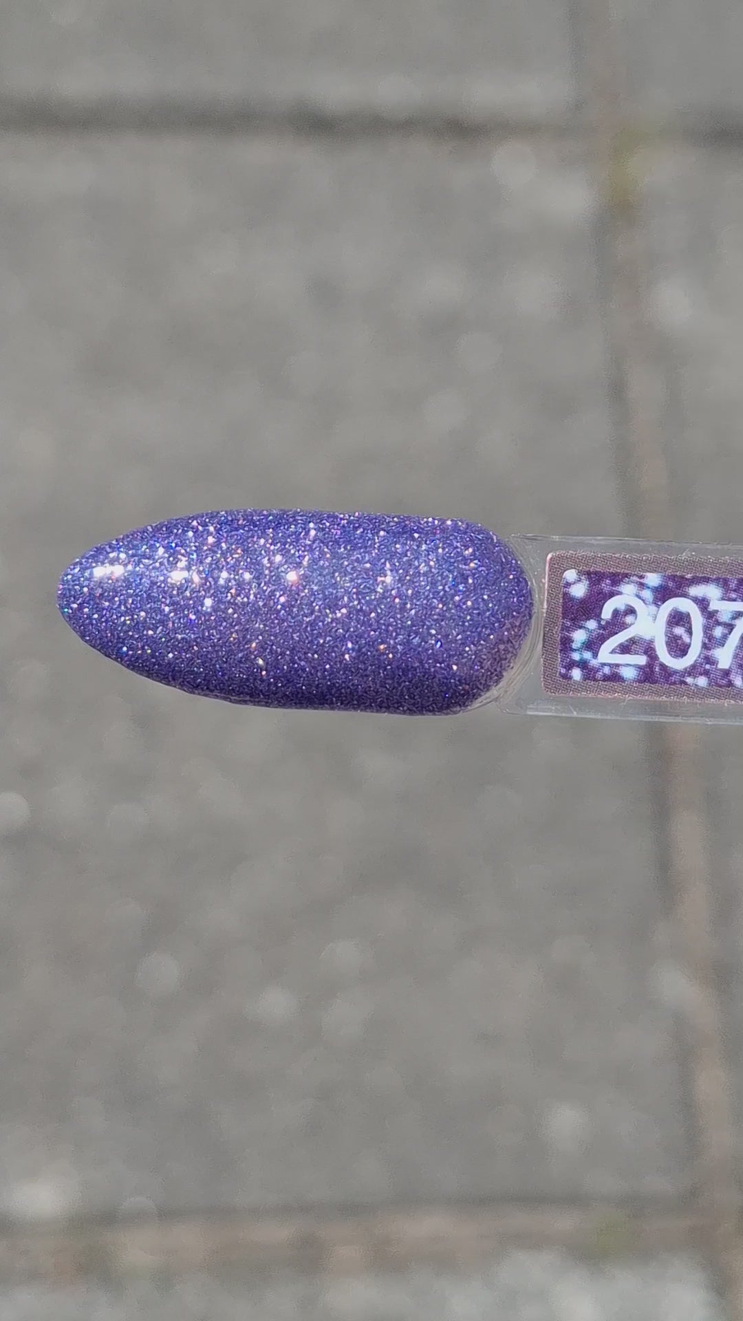 Video laden: Glitter Gel Polish Stardazed #207 – Elegante Paarse Glitter met Kosmische Sterrenachtige Sparkle