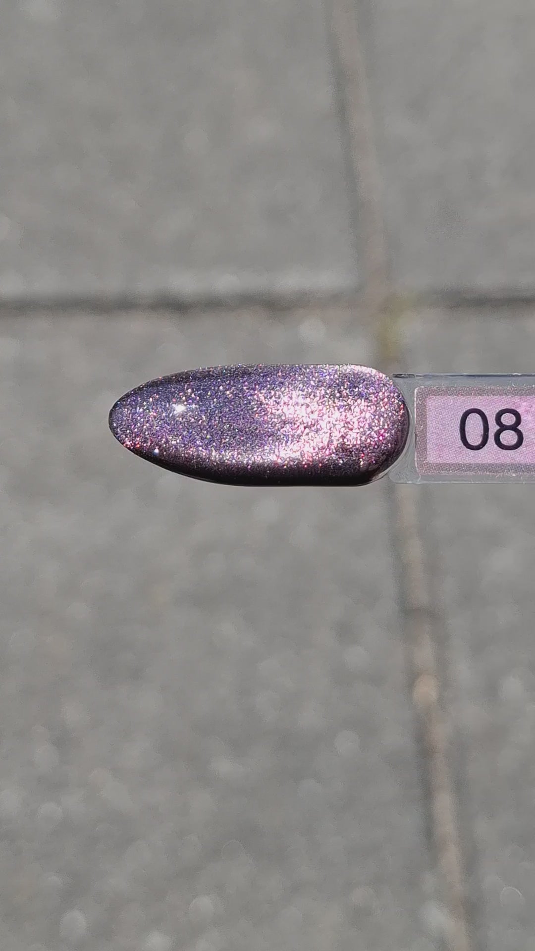 Video laden: Cat eye Gel polish Mystic Plum #8